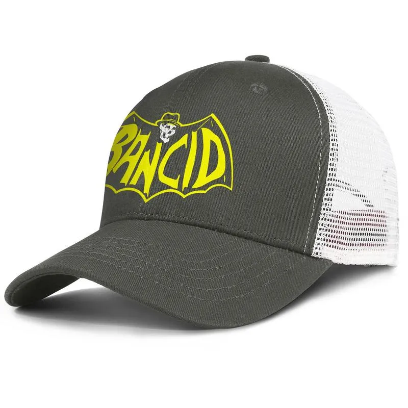 Muziek Rancid Skull wit logo heren en dames verstelbare trucker meshcap aangepaste mode honkbal schattige stijlvolle honkbalhoeden Batman 1276304