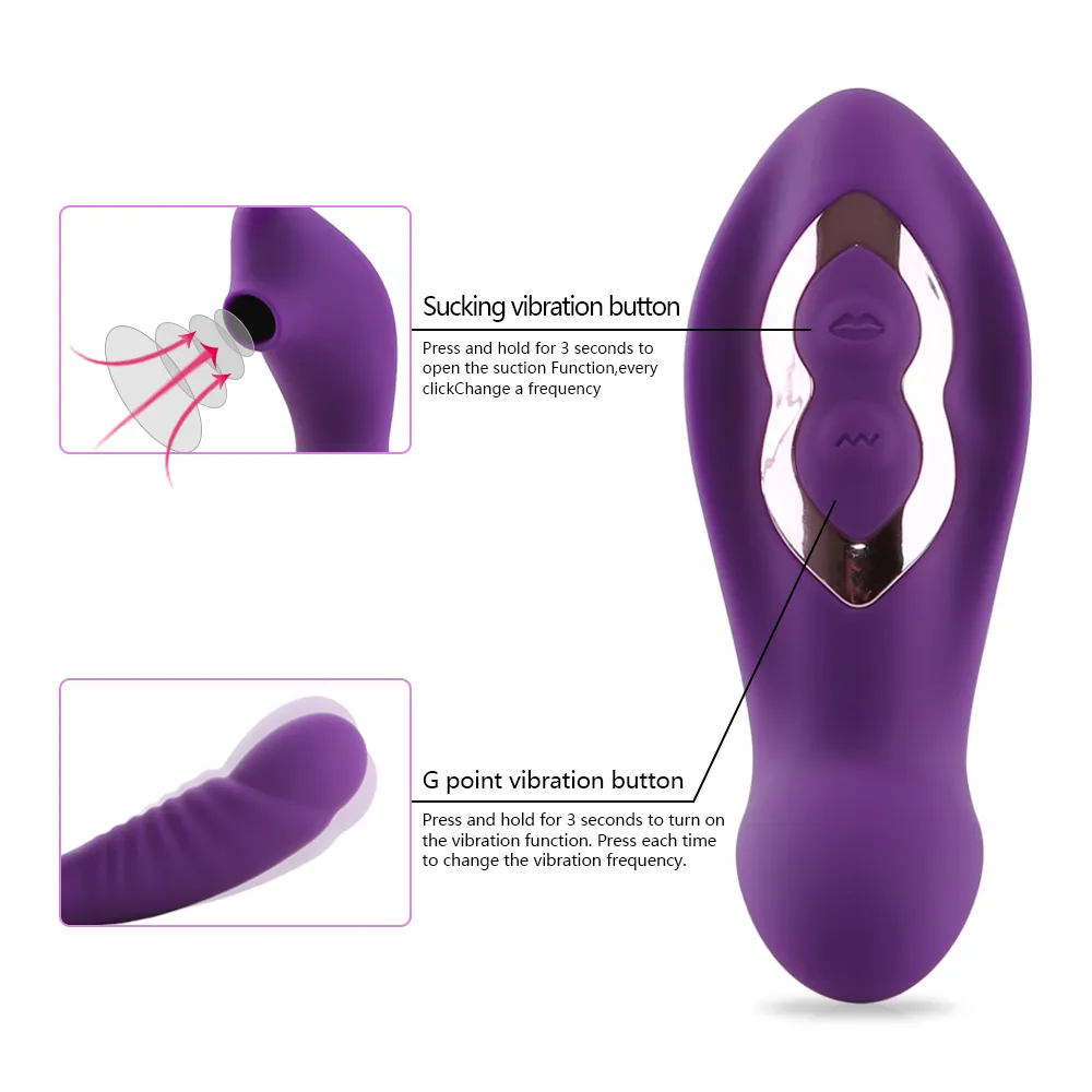 Clitoris Sucker Dildo Vibrator Vagina Scire Sucker G Spot Vibrator Стимулятор Стимулятор Женский мастурбатор для взрослого секс -игрушки для женщин Y200422235A