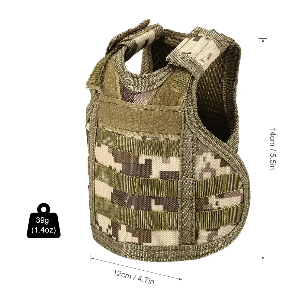 MOLLE MINI MINIATURE BEVERTARE COVER MILITIONAL CAND CAN BOADER SLEEVE SLEEVE BOTTER DRINK C190415017504295