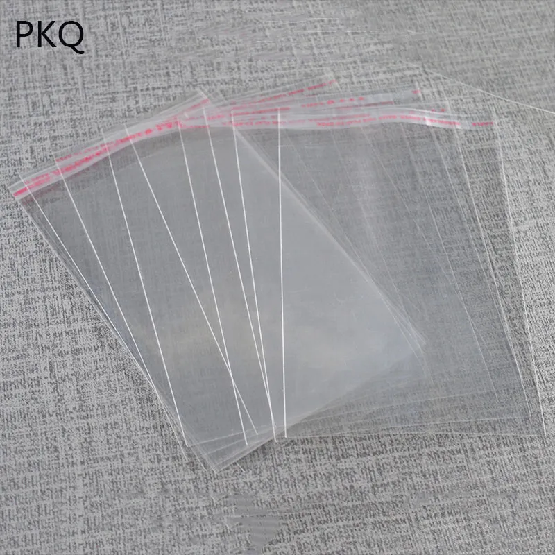 Sacs en cellophane transparents auto-scellants, 100 pièces, sac d'exposition en plastique OPP refermable pour cadeau de jouet, grand sac auto-adhésif en plastique Baggie1245o