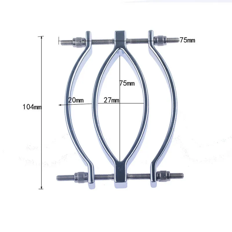 Metal Bdsm Bondage Labia Clip Vagina Speculum Teasing Clitoris Clamps ...