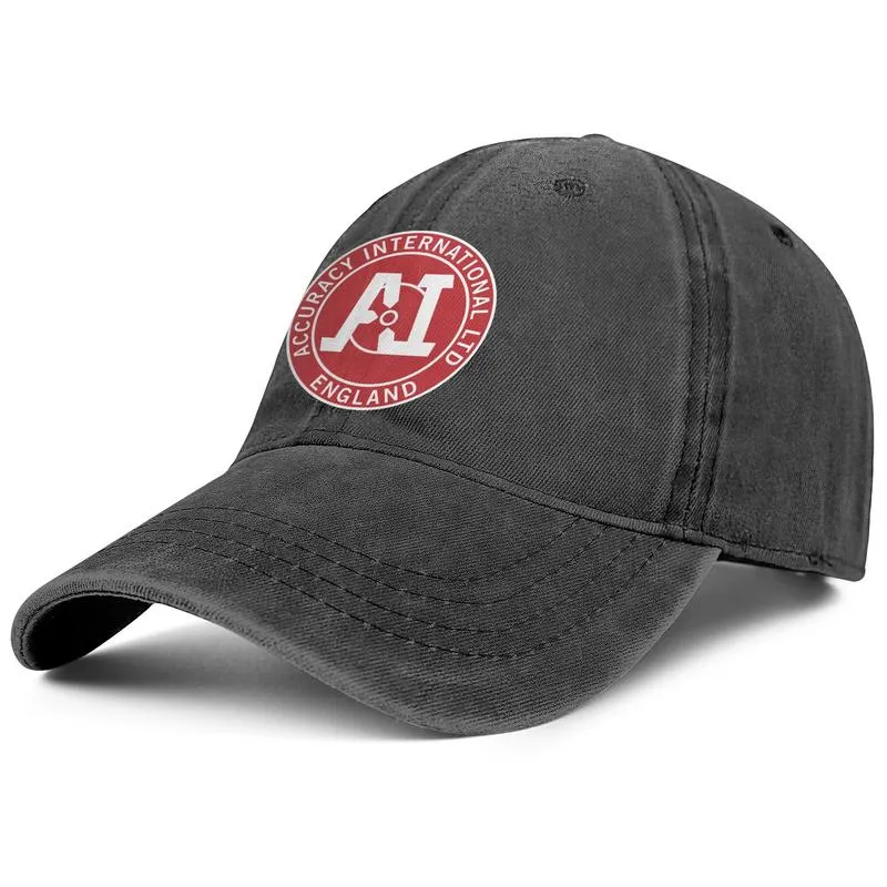 Accuracy International Logo Casquette de baseball en denim unisexe équipée, concevez votre propre logo de chapeaux tendance mignon Union Jack Art9904186