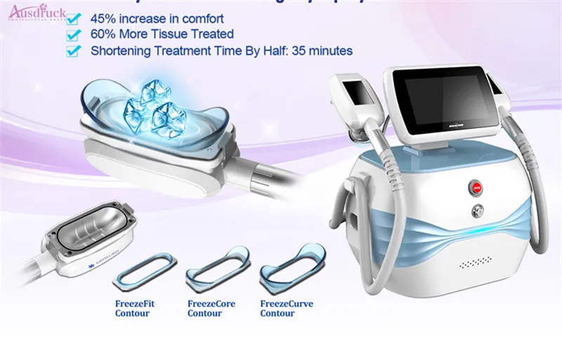 Système de refroidissement sans taxe de l'ue portable cryo cool lipolyse graisse machine d'élimination de la cellulite