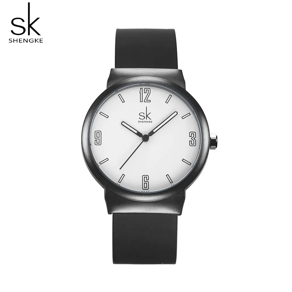 Мужские часы Shengke, брендовые роскошные ультратонкие аналоговые кварцевые наручные часы, спортивные часы Reloj Hombre Bayan Saat, повседневные наручные часы254w
