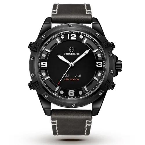 Reloj hombre goldenhour mężczyźni zegarek sport sportowy mężczyźni najlepsi marka wojskowa gra nadgarstka Watch męski zegar Waterproof Relogio Masculino186d