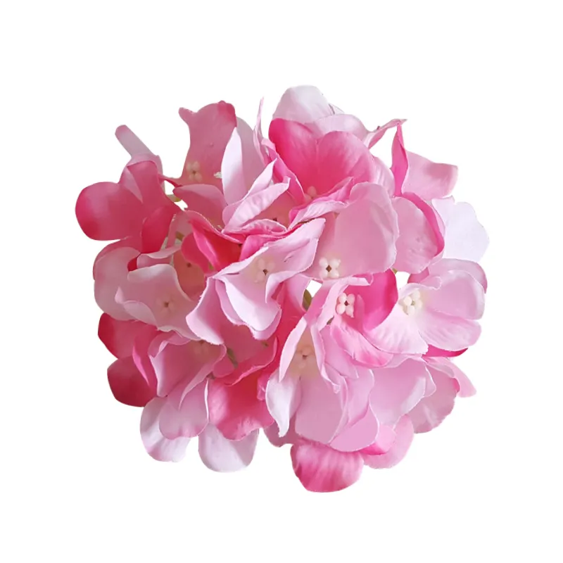 Hortensiahuvud 50 stycken 6 stjälkar med hortensia dekorera för blomstervägg falska blommor gör-det-själv heminredning