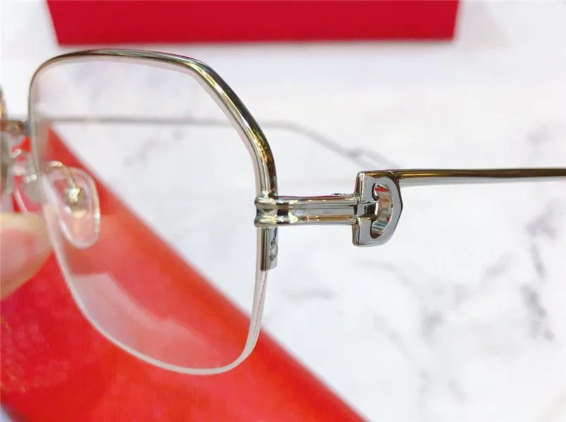 Nuovi occhiali da vista firmati K oro mezza montatura retrò moderno stile business 0114 unisex possono essere utilizzati occhiali da vista237V