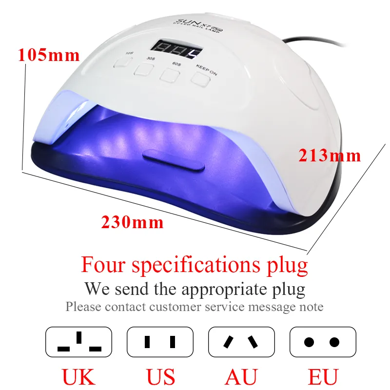 Essiccatore unghie UV LED 245484W Lampada polimerizzante smalto gel con timer inferiore Display LCD Lampada ad asciugatura rapida strumenti manicure CY2005123548862