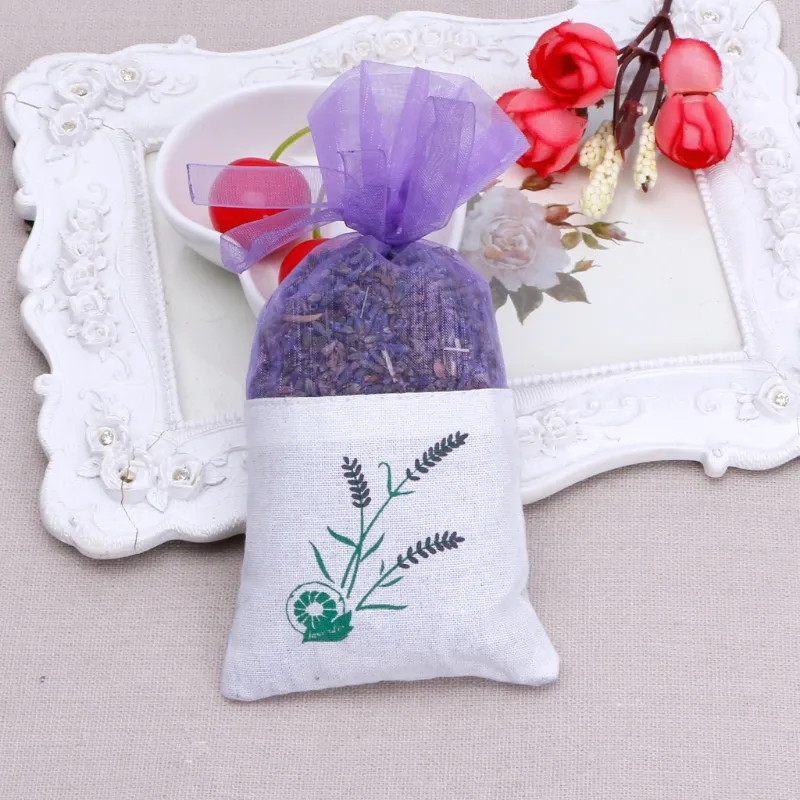 Natural Lavender Bud Dried Flower Sachet Bag Aromatic Car Home Air Refresh330w