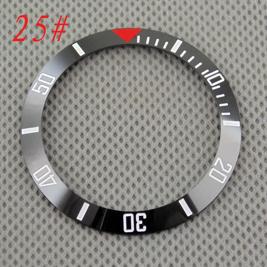 40 mm keramische titanium bezel insert horlogekit geschikt voor automatische 43 mm herenhorlogekast Nieuwe hoogwaardige bezels insert horlogeaccessoires P275Y