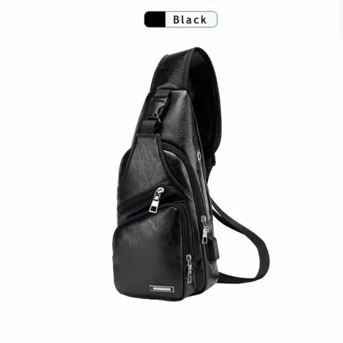 Fashion masc't in pelle imbracatura petto spalla spalla motociclisti di satchel setchel maschi hos1316f