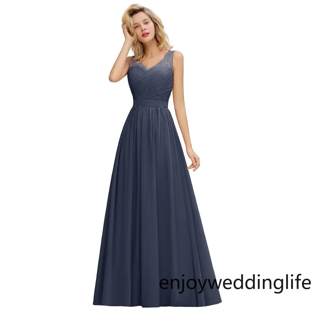 Yeni Varış Pembe Nedime Elbiseleri 2020 Spagetti Kayışı Şeker Renk Denizkızı Elbise Düğün Elbise Vestidos De Fiesta CPS1365245J