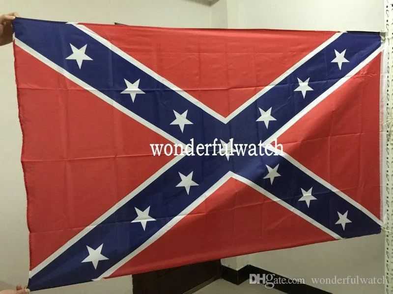 Confederate Rebel Flags Civil War Rebel Flag National High Quality Polyester Two Side Pirnted 3*5 Bettle Flags 150*90cm By DHL