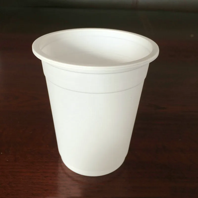 Tasses jetables dégradables de 220 ml, bouteilles d'eau dégradables en amidon de maïs, vaisselle d'hôtel et de restaurant, tasse jetable écologique TQQ BH1762