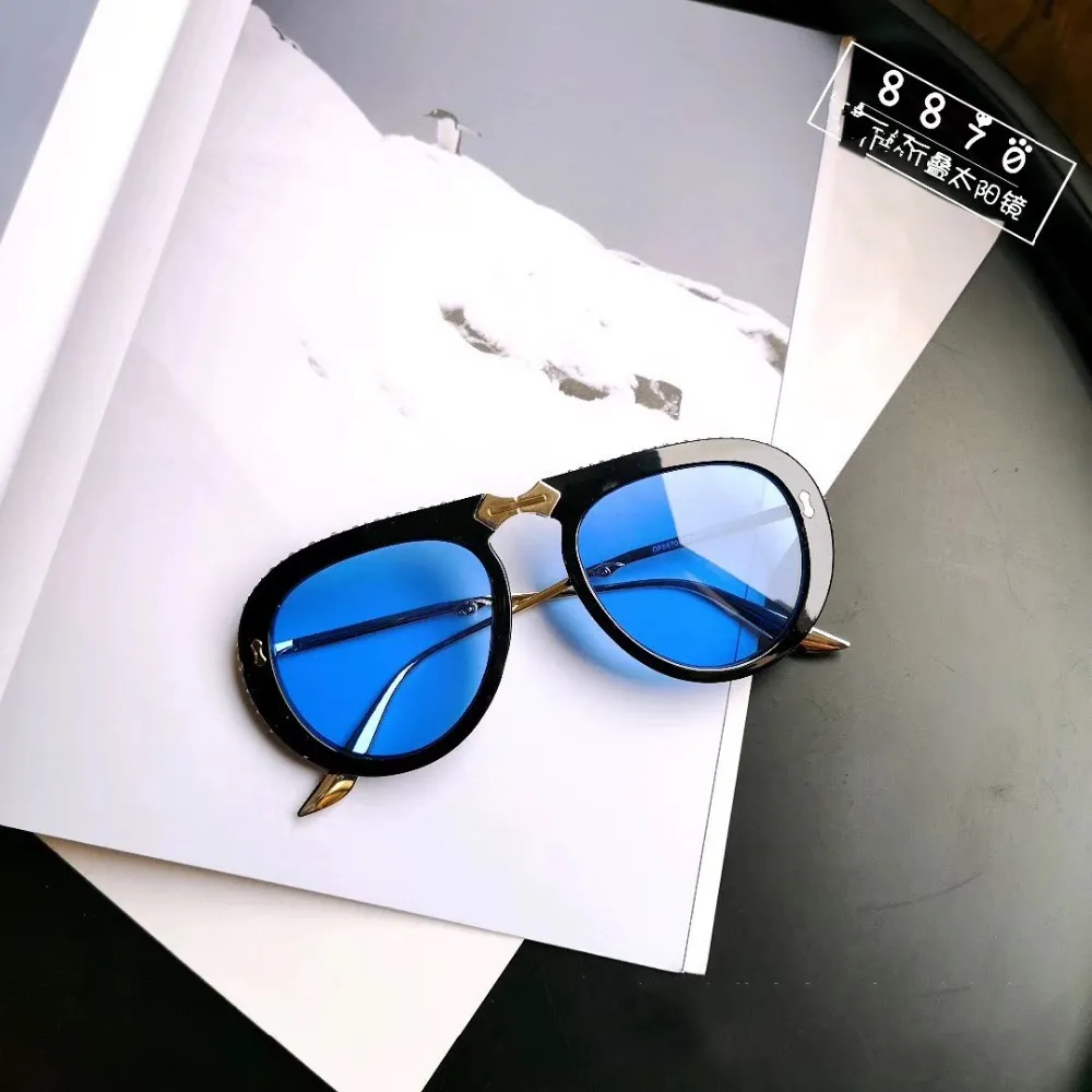 Vintage składane okulary przeciwsłoneczne Kobiety Kryształowe marka oversize przezroczyste okulary słoneczne okulary mężczyźni shades282o