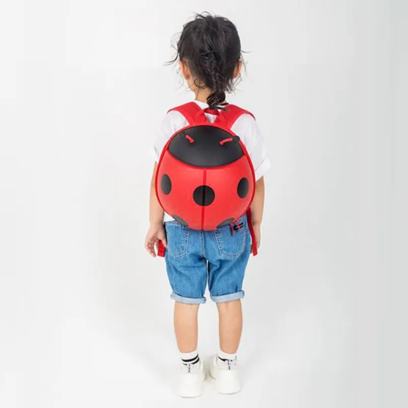 3D estereoscópico de joaninha infantil mochila menino menino jardim de infância oxford school bolsa infantil desenho animado ladybug backpack293c