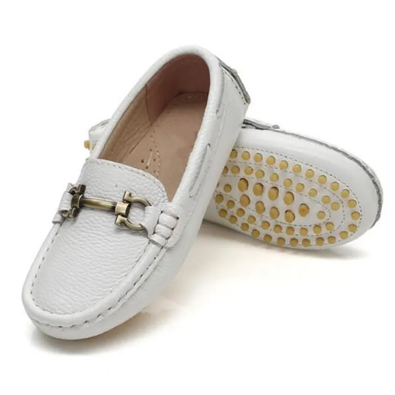 Novos sapatos de vestido de primavera confortável bebê panotes casuais com sapatos de couro genuíno meninos garotos sapatos planos3163111