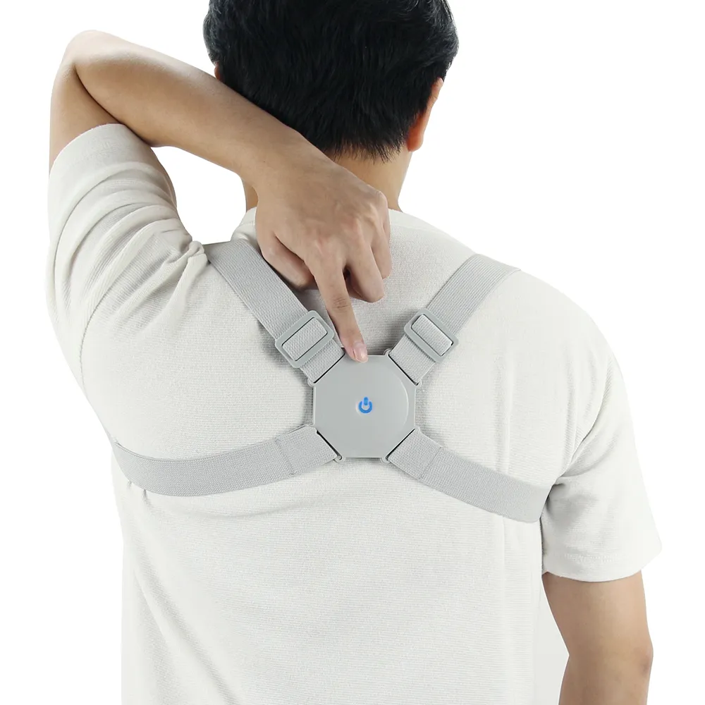 Adjustable Intelligent Posture Trainer Smart Posture Corrector Upper Back Brace Clavicle Support Men and Women Pain Relief2889761