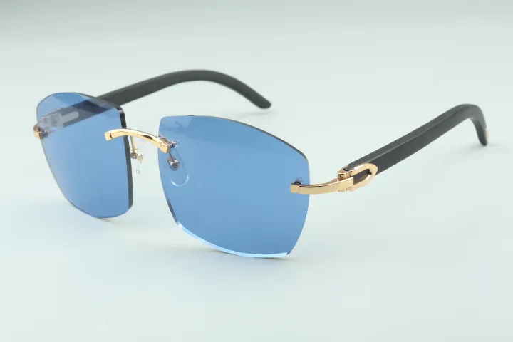 nouvelles lunettes de soleil A4189706-2 pieds en bois noir usine directe de qualité supérieure mode unisexe glasses288u