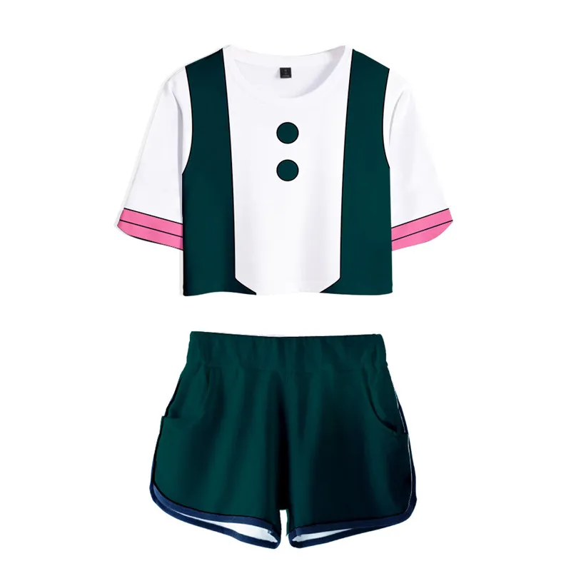 Anime Boku No Hero Academia My Hero Academia Cosplay Cosplay Costume Ochaco Uraraka Todoroki So Bakugou Katsuki Top Short XSXXL9570243