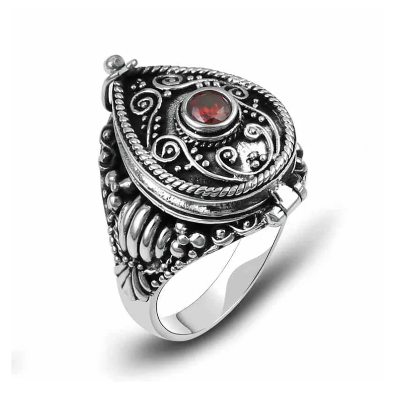 Karma Mini Po Box puede contener cosas, joyería, anillo de plata de ley 925 para mujeres o hombres, anillo de bodas, joyería 925 G2 J19071245Q