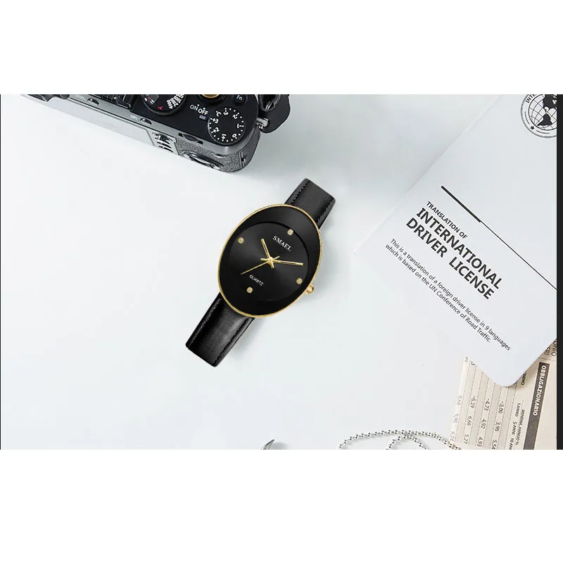 SMAEL nouvelle montre en acier inoxydable montres à Quartz femmes mode décontractée marque de luxe dames horloge numérique SL1880 femme montres étanche 310q