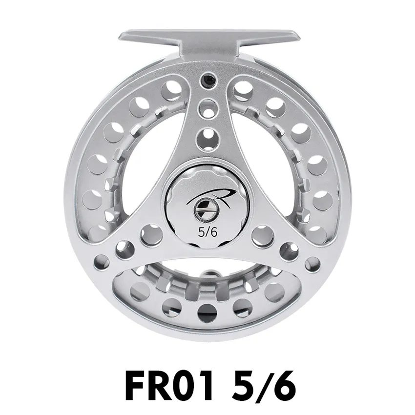 Fliegenfischerrollen 3 4 5 6 7 8 Fliegenfischerrolle Aluminium-Fliegenrolle CNC-Maschinenschnitt Große Welle Druckguss335q