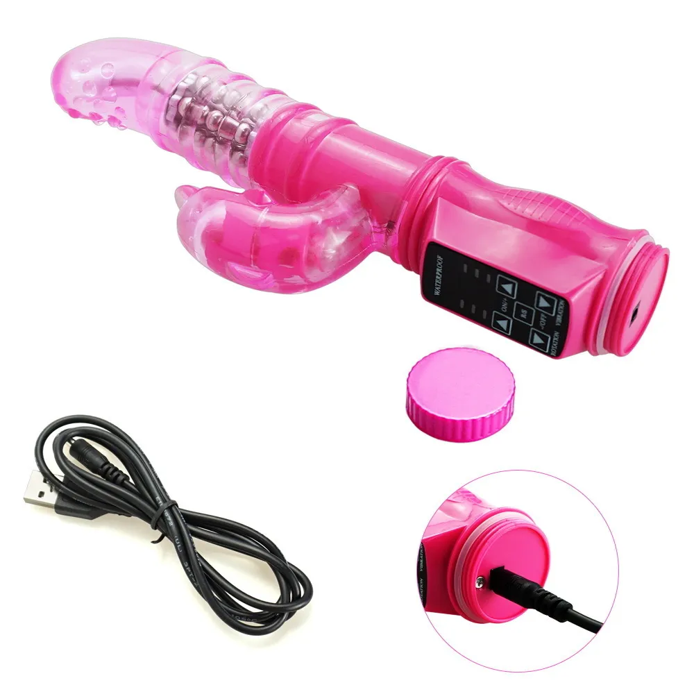 Dolfijn 36 Modi Konijn Gspot Vibrerende Rotatie Body Massager Vibrator Voor Vrouw Vibrerende Vibe Seksspeeltjes Volwassen Sexy Producten Y18509974