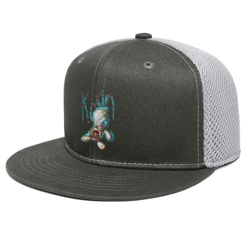 Korn Skull Splatter Bild Unisex Flat Bim Trucker Cap Sports Jugend Baseball Hüte Korn Begegnungslogo Neue Metal Rock Band Korn Ban2274182