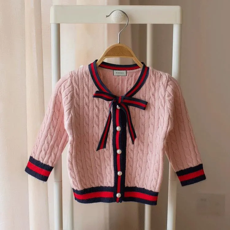 Girls Cardigans Edition coreano Children039s vestiti bambini maglione con la moda del vento 2018 abbigliamento bambini3041439