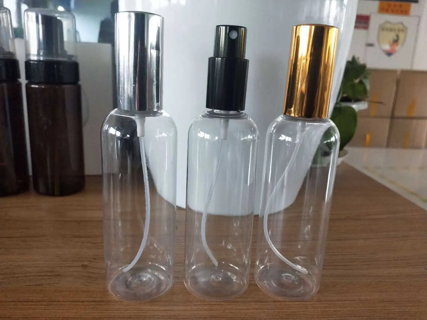 30 50 75 100ml香水スプレーボトルペットボトル携帯化粧品サンプルパックボトル透明プラスチック