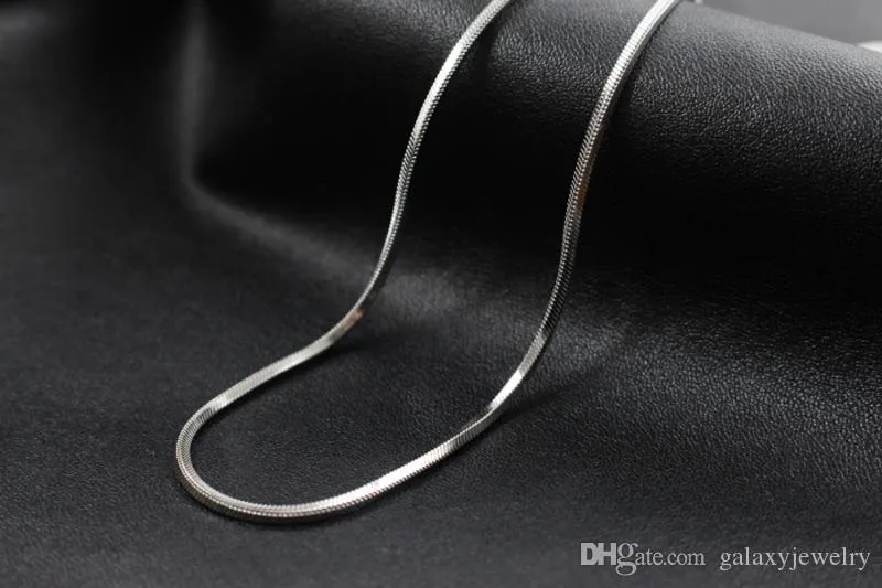 YHAMNI 3 мм 4 мм оригинальные 925 серебряные ожерелья-цепочки в виде змеи для женщин и мужчин 16-24 дюймов эффектные ожерелья свадебные украшения N193-3 4293C