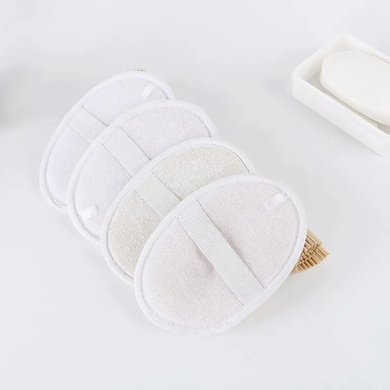 Luffa naturel éponge gommage gant de bain corps tampon de nettoyage épurateur rond exfoliant doux écologique en vrac