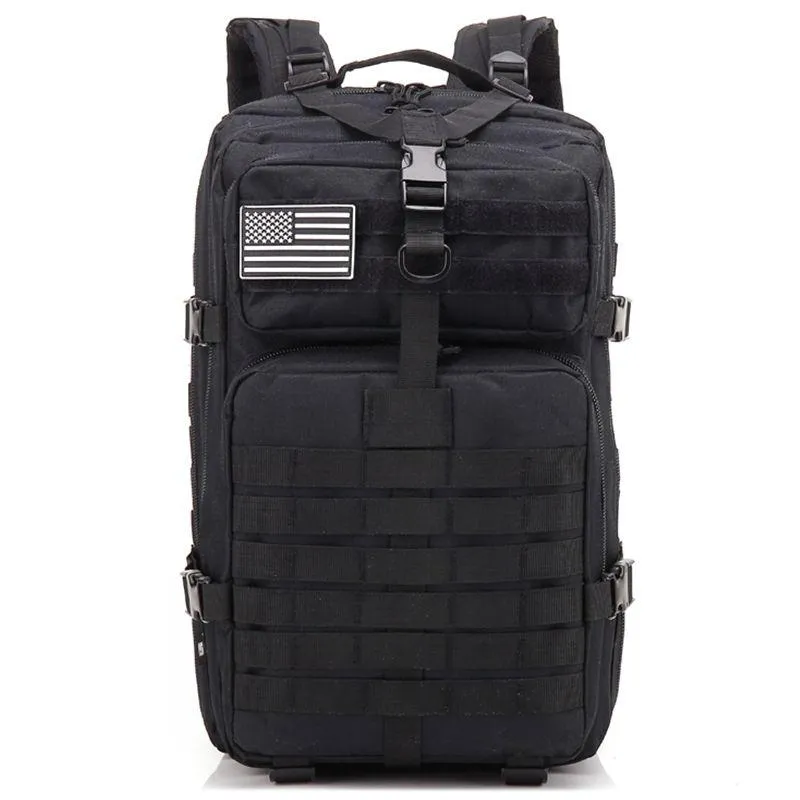 Designer-Icon 34L Tactical Assault Pack Sac à dos Armée molle imperméable Bogue hors sac Small Rucksack pour randonnée en plein air Hunti321Q