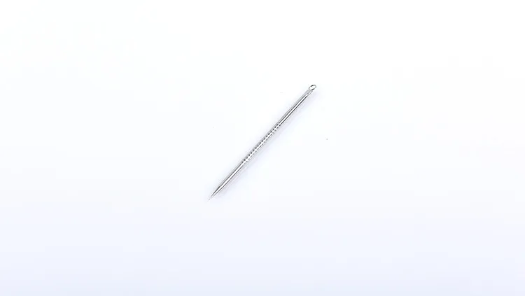 Double Head Stainless Steel Acne Needle Acne Stick Blackhead Needle Small Beauty Needles with PVC Bag