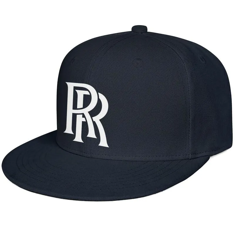 Rolls Royce Logo hommes et femmes snap back casquette de baseball cool blanc Hip Hopflat brimhats symbole logo emblème RR LOGO Bleu en détresse 4071287
