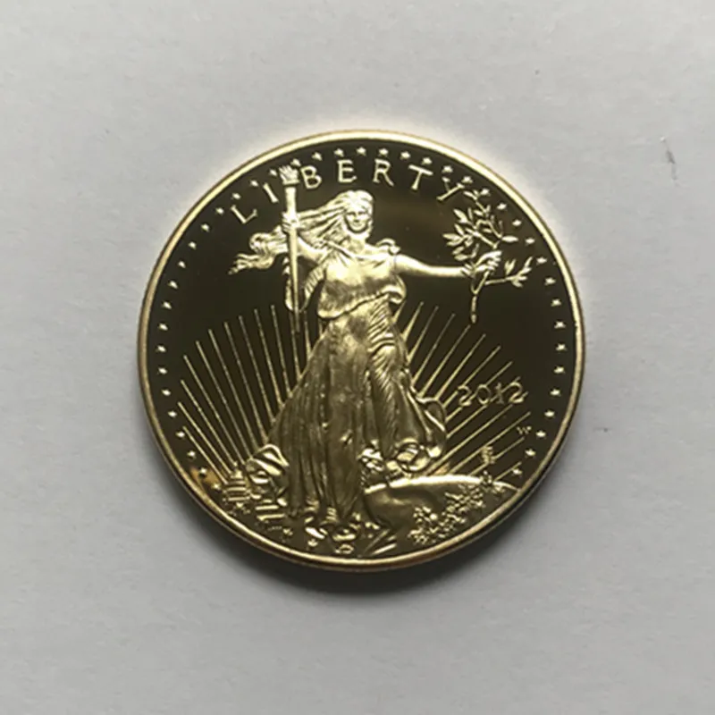 10 st icke magnetisk frihetsörn 2012 märke guldpläterad 32 6 mm minnesmärke amerikansk staty frihetsfall acceptabla mynt