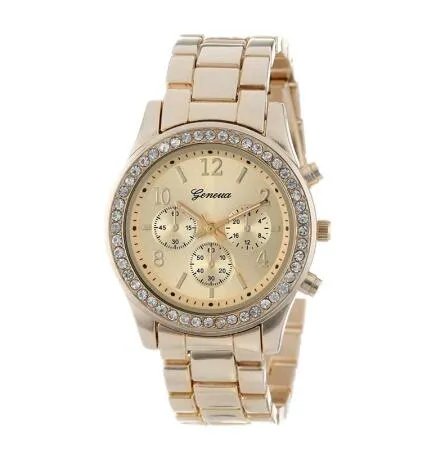 Genève Klassieke Luxe Strass Horloge Vrouwen Horloges Mode Dames Horloge Dames Horloges Klok Reloj Mujer Relogio Feminino2300