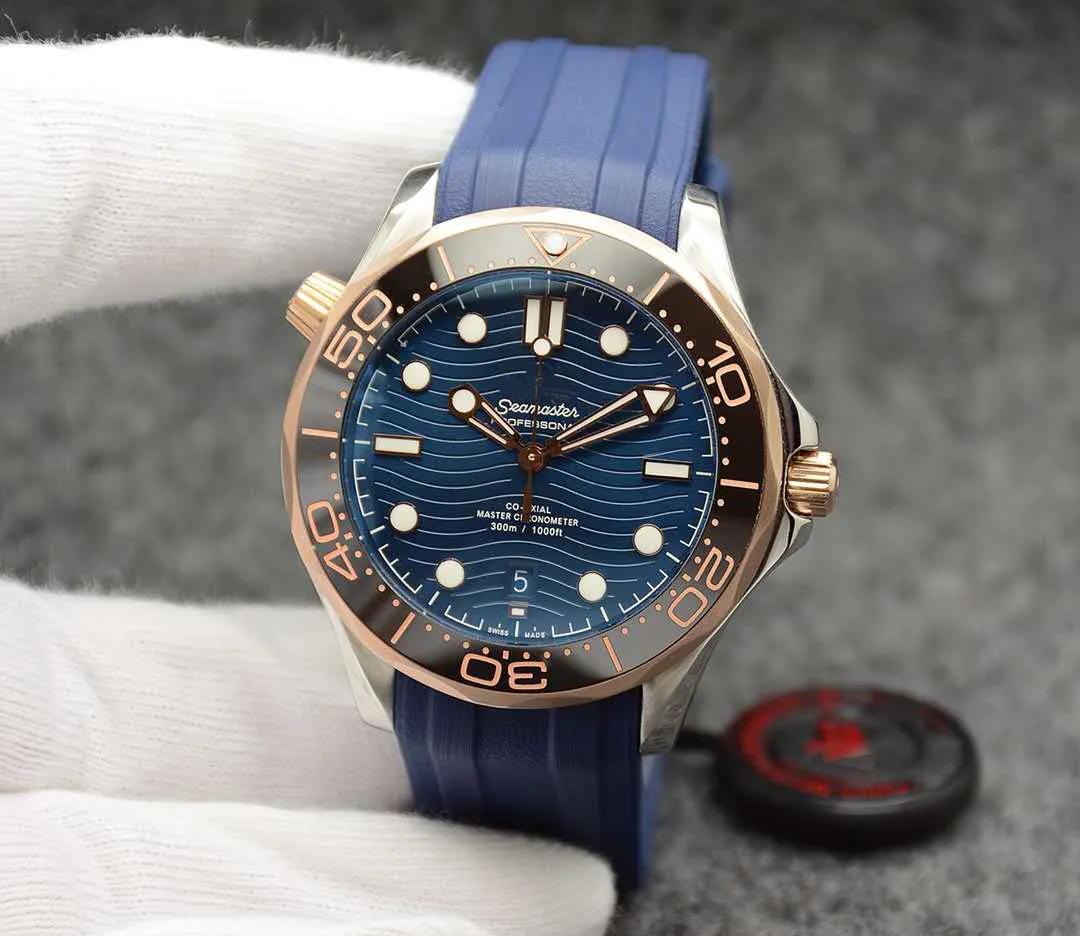 3a Мужские профессиональные морские часы с автоматическим механизмом Ocean Diver 42 мм керамический ободок Master Designer Rubber Watches287A