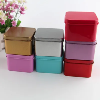 caixa de armazenamento de metal Tin Far Scrub Box Organizer Wedding Christmas Birthday Gift Boxes Small Things Container2570