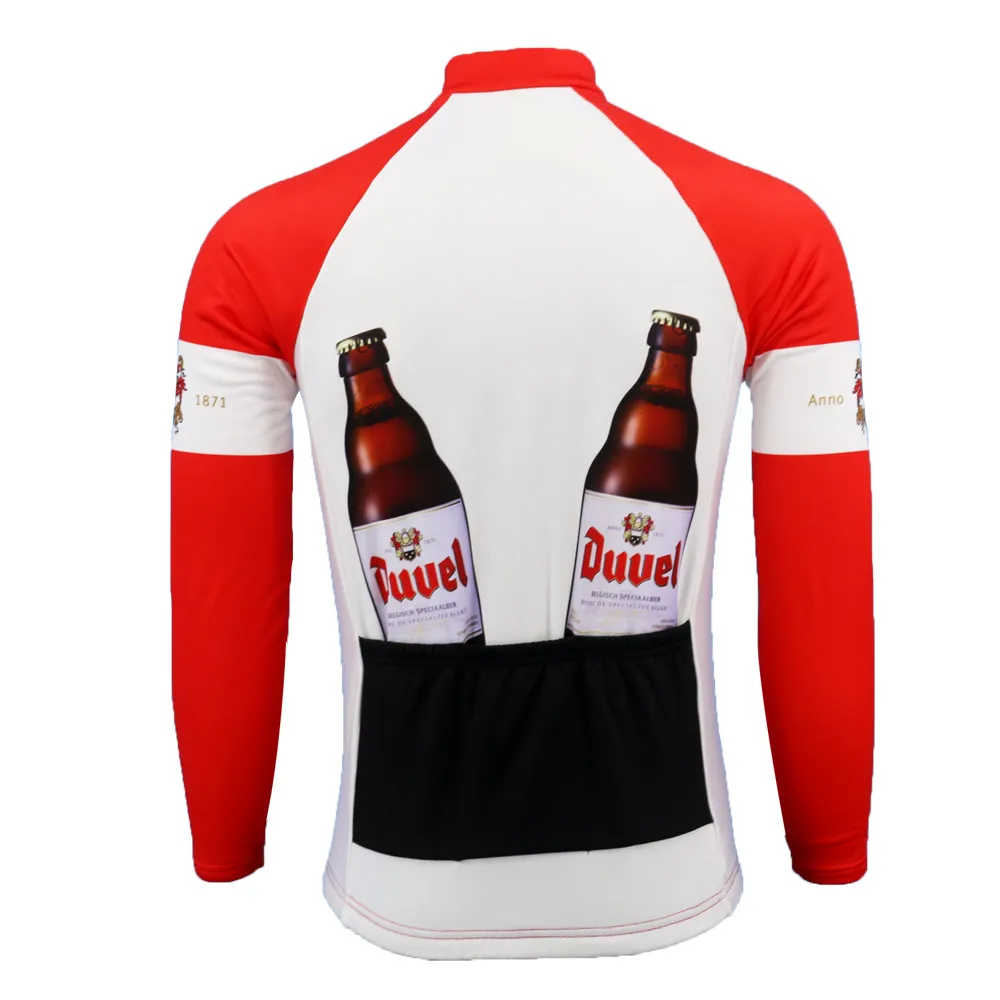 DUVEL Birra Inverno 2022 Team CYCLING Jersey Set 19D Gel Pad Bike Pantaloni Ropa Ciclismo Uomo Pile Termico BICICLETTA Maillot Culotte Clo158t