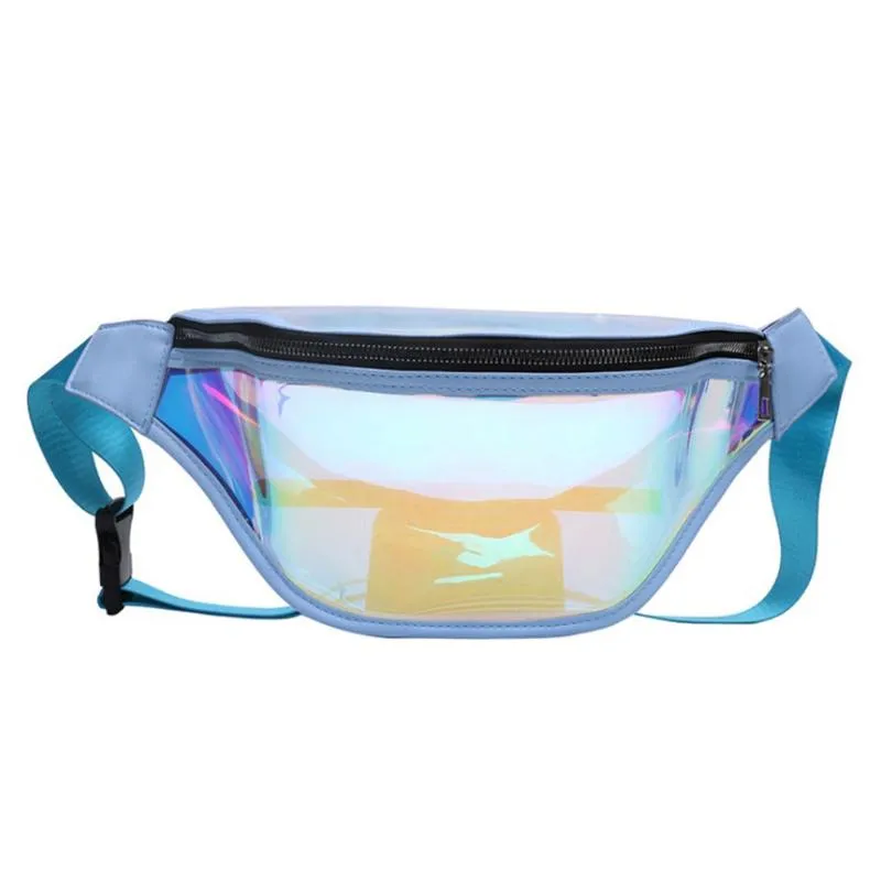 2020 Cool Waist Bags Fashion Belt Bum Bag Waterproof Transparent Clear Punk Fanny Pack Laser Waist Pack for Women Hip Bag252B