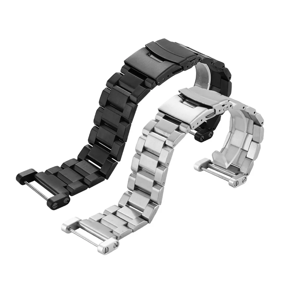 T-AMQ 24 mm für Core-Uhrenarmband, Edelstahl, PVD-Adapter, Schrauben, Schwarz, Silber, Roségold, Armband-49254Q