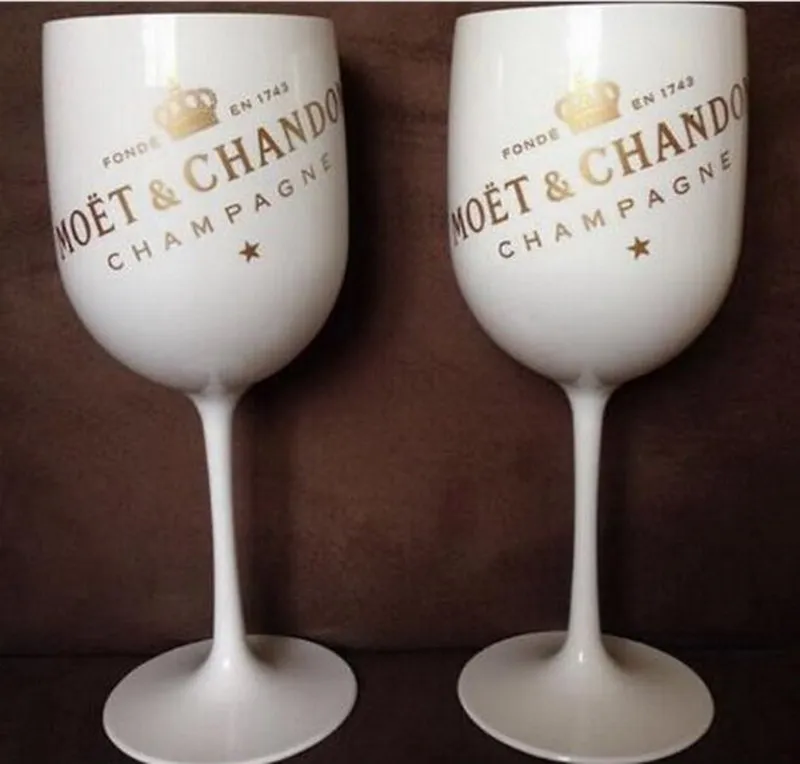 2st Plastic Wine Party White Champagne Glass Moet Wine Moet Glass205i