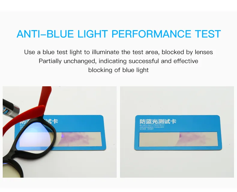 HOOLDW مضاد للأزرق ضوء الأطفال الأطفال الأطفال مربع الإطار البصري