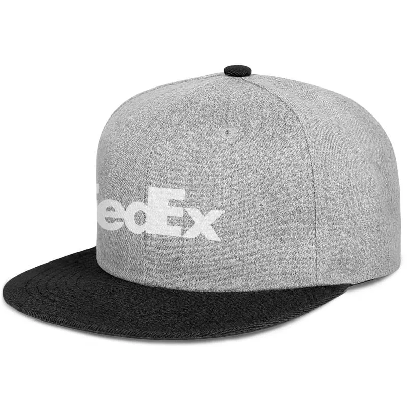 FedEx Federal Express Black Logo Unisex Düz Brim Beyzbol Kapağı Plain Takım Kamyoner Şapkalar Kamuflaj Beyaz Şirket Gri Gay Pride6679404