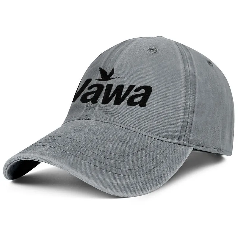 Logo Wawa Czarno -biały unisex dżinsowy czapka baseballowa golf projekt swojego własnego modnego modnego kapelusza Czerwone Store Florida2022311