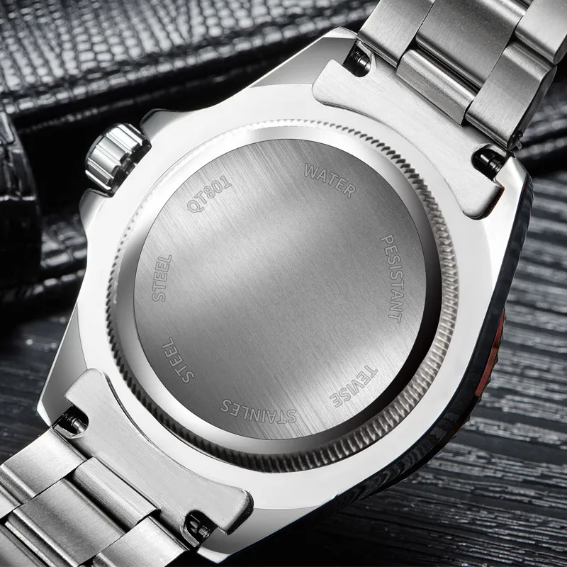 TEVISE mode hommes montre à Quartz calendrier étanche montres d'affaires en acier inoxydable hommes montres relojo mascuino top watch210u