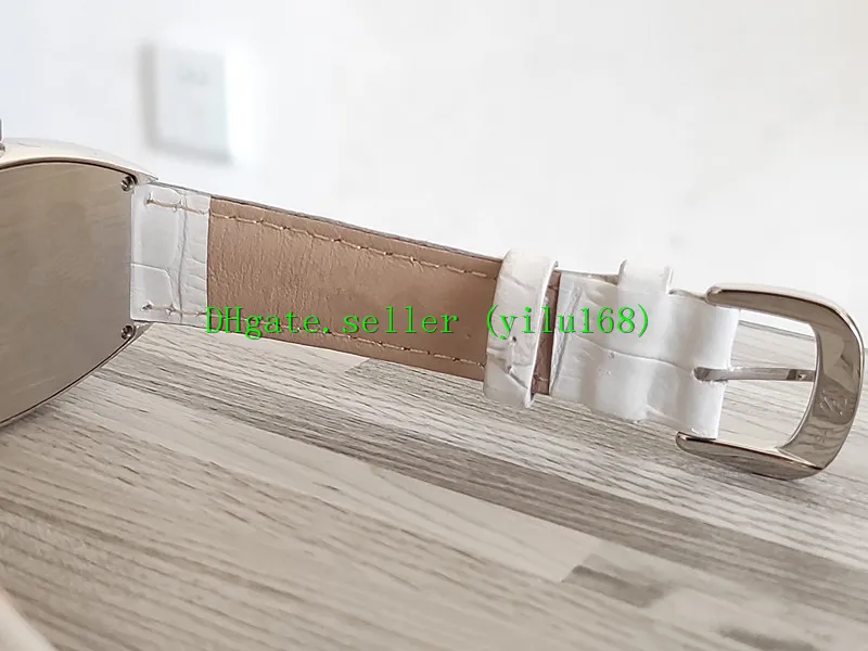 럭셔리 새로운 33mm 미친 시간 7851 8880 자동 석고 다이아몬드 다이얼 케이스 여성 시계 가죽 스트랩 고품질 여성 시계 232J