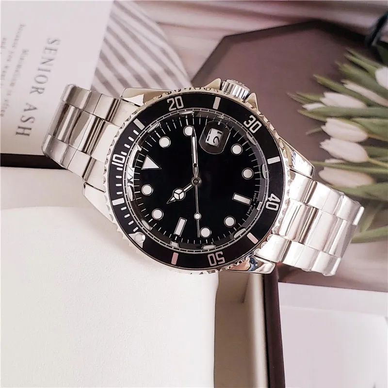 En İyi Marka Tasarımcısı Erkekler Sea-Dweller Safir Seramikler Stanless Steel Band Lüks Erkekler Saatler 40mm Otomatik Mekanik Movem168a